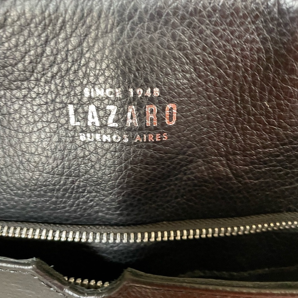 Excellent Condition *Lazaro* Brand Argentina Sleek Black Backpack/Tote - Picture 10 of 10